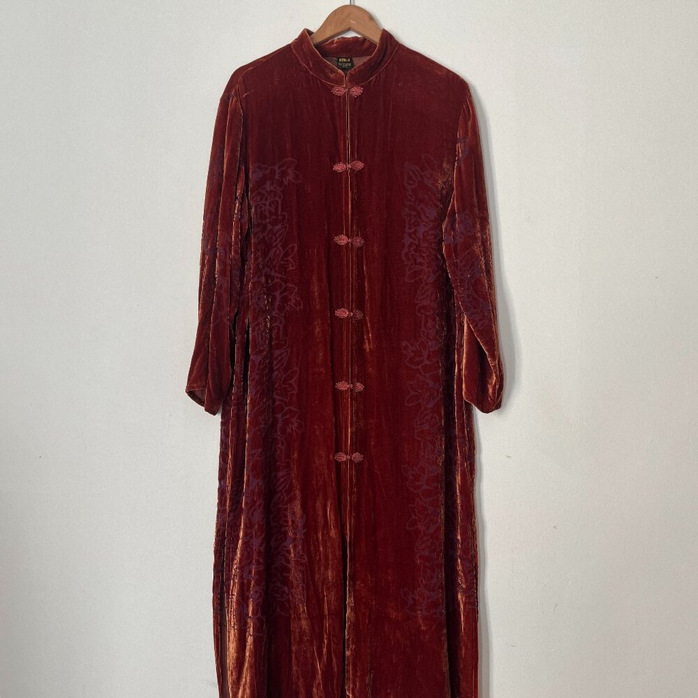 Vintage Velvet Burnout Dress Jacket